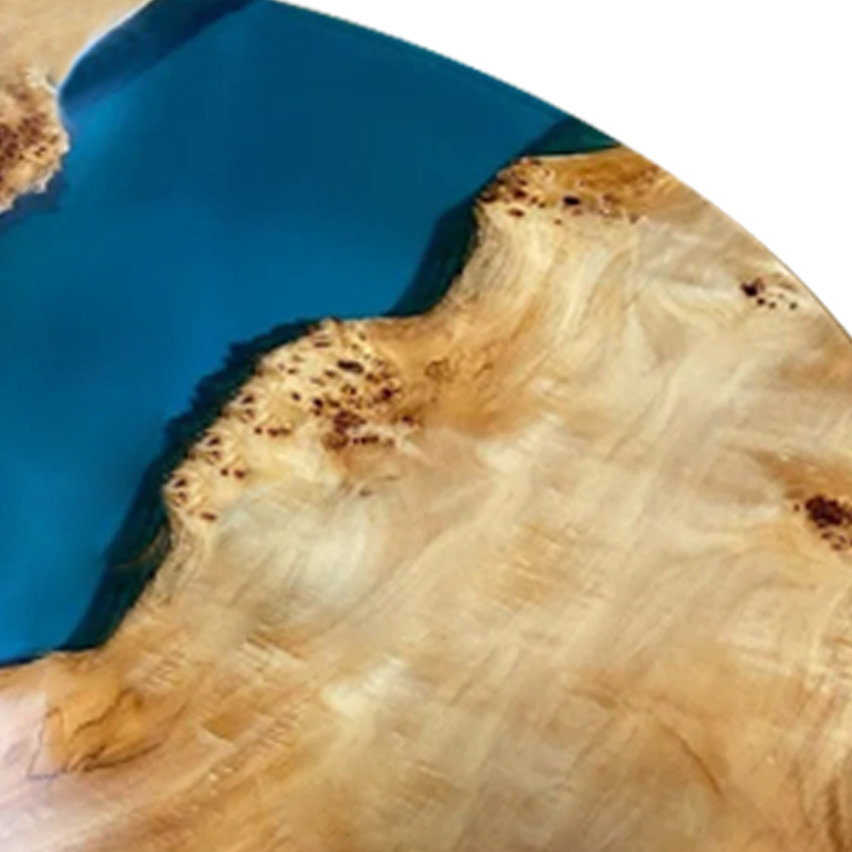 Elite Custom Polar Bule Epoxy Coffee Table