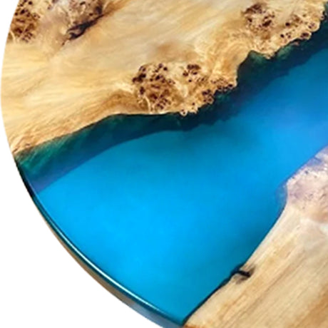 Elite Custom Poplar Bule Epoxy Coffee Table ECT-45