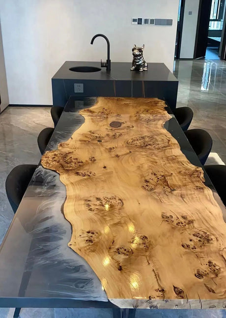 Elite Custom Straight cut-edge Epoxy Countertop