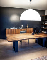 Elite Custom Wood Slab Office Table