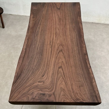 Elite Live Edge Black Walnut Wood Table 74.80"L×29.53"W