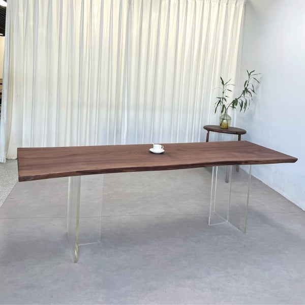 Elite Live Edge Walnut Wood Table 94.88"L×25.98"W