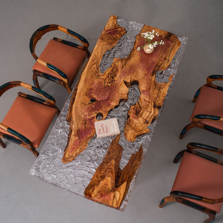 Olive Epoxy Resin Table