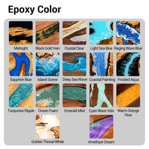 Elite Olive Straight Edge Custom Epoxy Office Table ECT-38