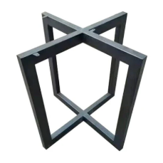 Elite Custom Black Epoxy Resin Round Coffee Table 44" Diameter＋ Black X Base