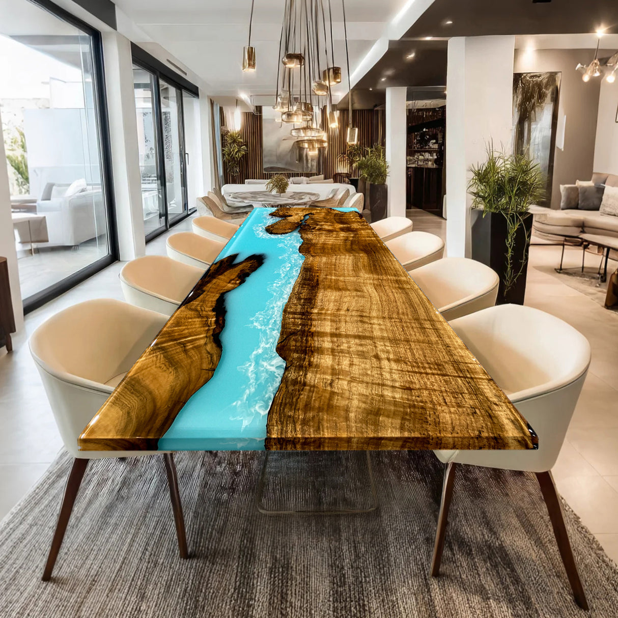 Elite Custom Epoxy Resin Dining or Conference Table  ECT-73