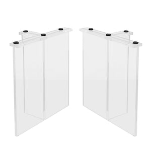 Acrylic Table Legs T - Shape One - pair ETL - 27 - Elitecustomtable