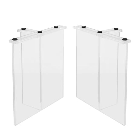 Acrylic Table Legs T - Shape One - pair ETL - 27 - Elitecustomtable