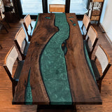 black walnut epoxy tables ECT-218