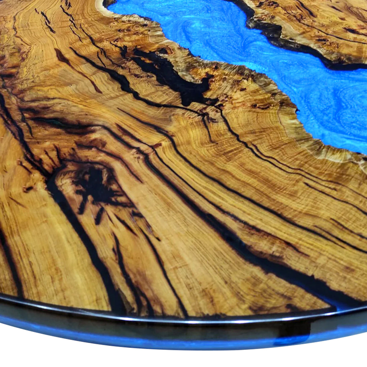 blue epoxy resin table ECT-11