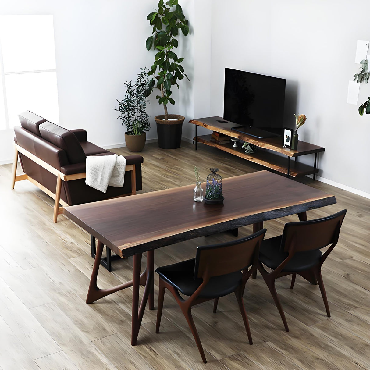 Brown Wood Table Legs Butterfly One - pair ETL - 18 - Elitecustomtable