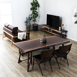 Brown Wood Table Legs Butterfly One - pair ETL - 18 - Elitecustomtable