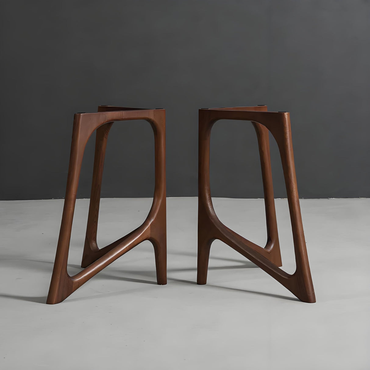 Brown Wood Table Legs Butterfly One - pair ETL - 18 - Elitecustomtable