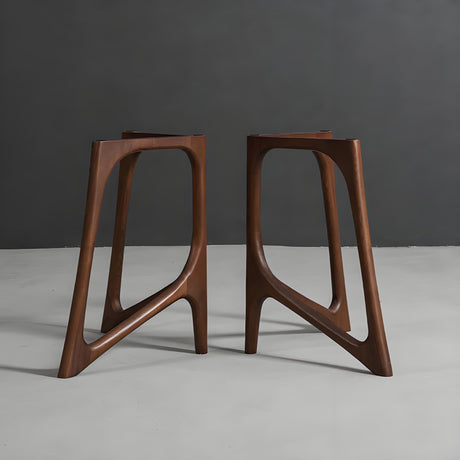 Brown Wood Table Legs Butterfly One - pair ETL - 18 - Elitecustomtable