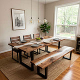 Custom Crystal Clear Epoxy Resin Dining Table – 100% Solid Walnut | ECT-335 - Elitecustomtable