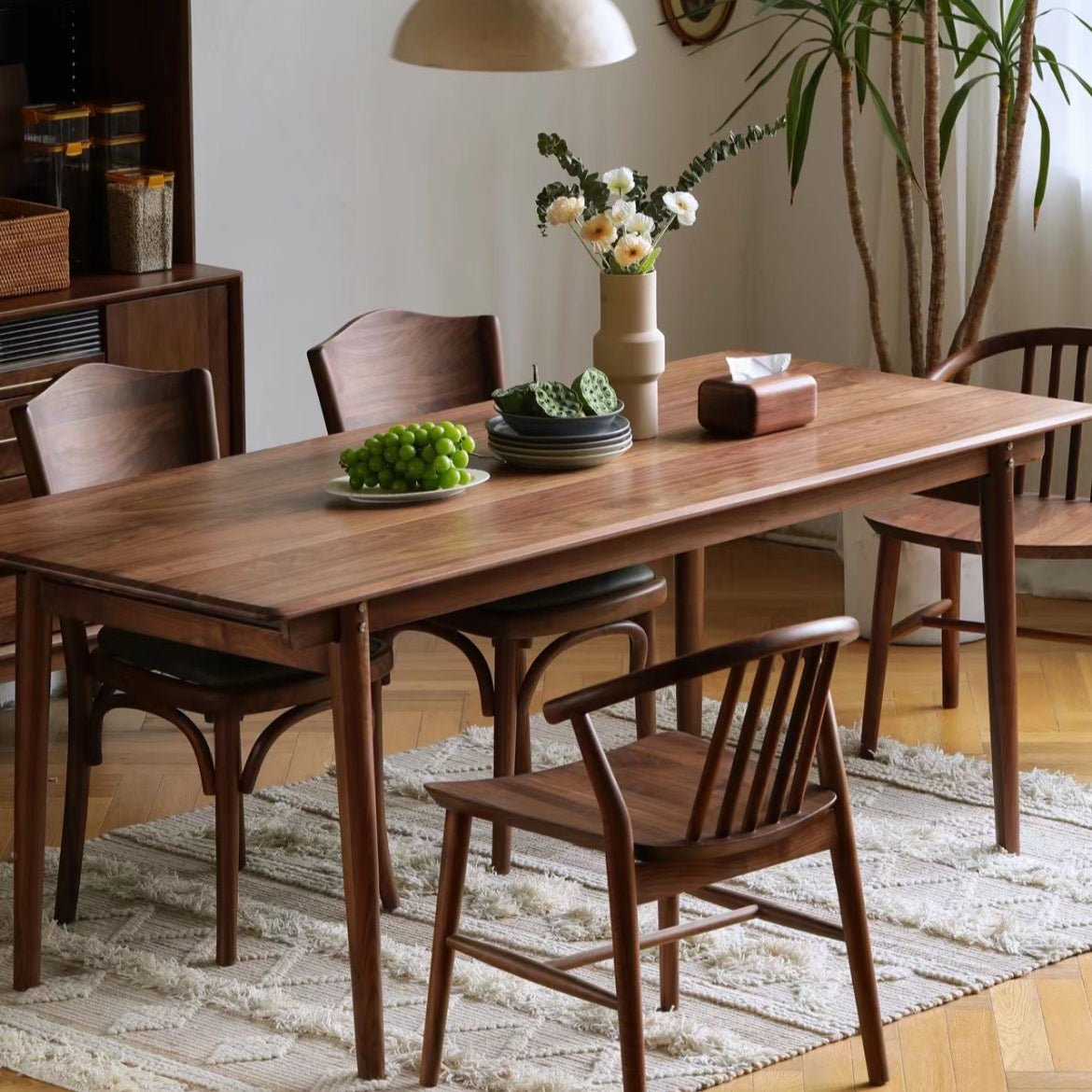 Custom Elite Black Walnut Wood Dining Table EWT - 06 - Elitecustomtable