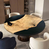 Custom Elite Olive Wood Black Epoxy Resin Coffee Table ECT - 29 - Elitecustomtable
