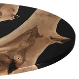 Custom Walnut Epoxy Resin Round Coffee Table ECT - 118 - Elitecustomtable