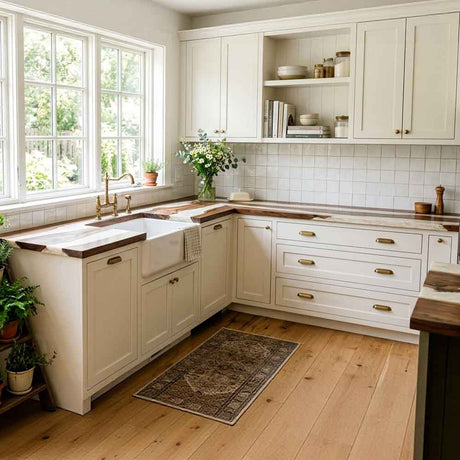 Custom White Epoxy Resin Kitchen Countertop – 100% Solid Walnut | ECT-329 - Elitecustomtable