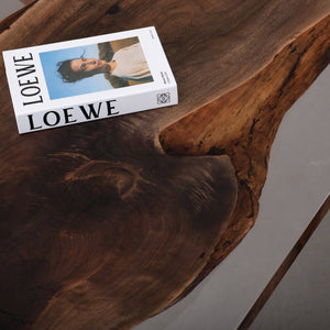 Elite Artistic Black Walnut Dining Table in Transparent Resin ECT - 226 - Elitecustomtable