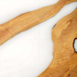 Elite Artistic Walnut Wood & Pure White Epoxy Resin Dining Table ECT - 80 - Elitecustomtable