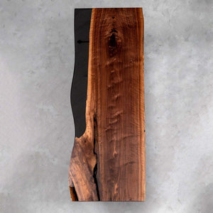 Elite Black Walnut & Black - Transparent Epoxy River Dining Table ECT - 28 - Elitecustomtable