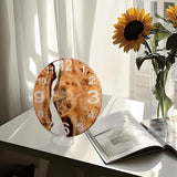 Elite Clear Transparent Epoxy Resin & White Poplar Wood Wall Clock EWC - 08 - 16'' - Elitecustomtable