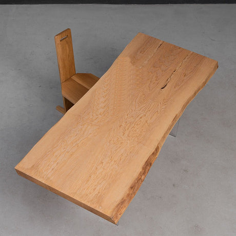 Elite Custom Ash Wood Slab Dining Table EWT - 18 - Elitecustomtable