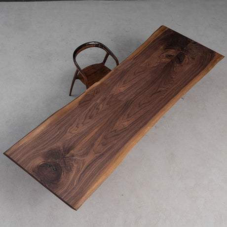 Elite Custom Black Walnut Soild Wood Slab Dining Table EWT - 19 - Elitecustomtable