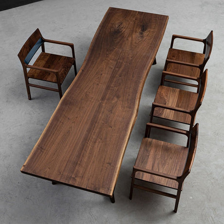 Elite Custom Black Walnut Soild Wood Slab Dining Table EWT - 22 - Elitecustomtable