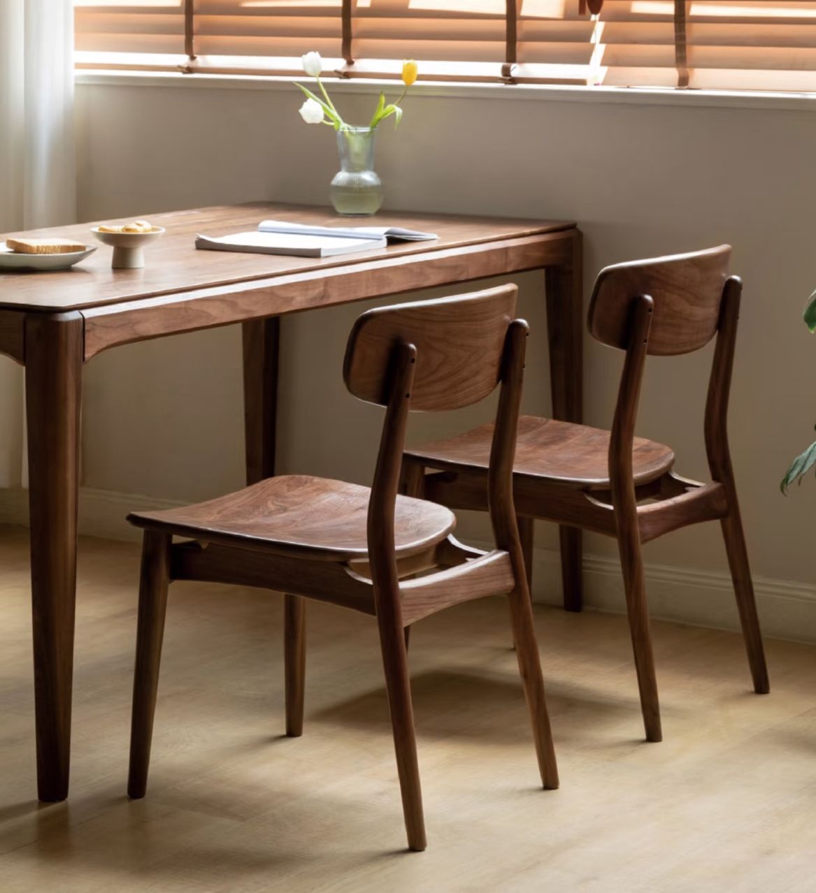 Elite Custom Black Walnut Wood Chair ECC - 03 - Elitecustomtable