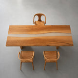 Elite Custom Clear Epoxy Walnut Kitchen Countertop ECT-27 - Elitecustomtable