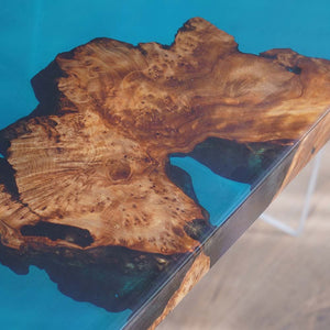 Elite Custom Cunninghamia Mississippi River Epoxy Resin Dining Table ECT - 63 - Elitecustomtable