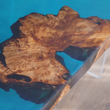 Elite Custom Cunninghamia Mississippi River Epoxy Resin Dining Table ECT - 63 - Elitecustomtable