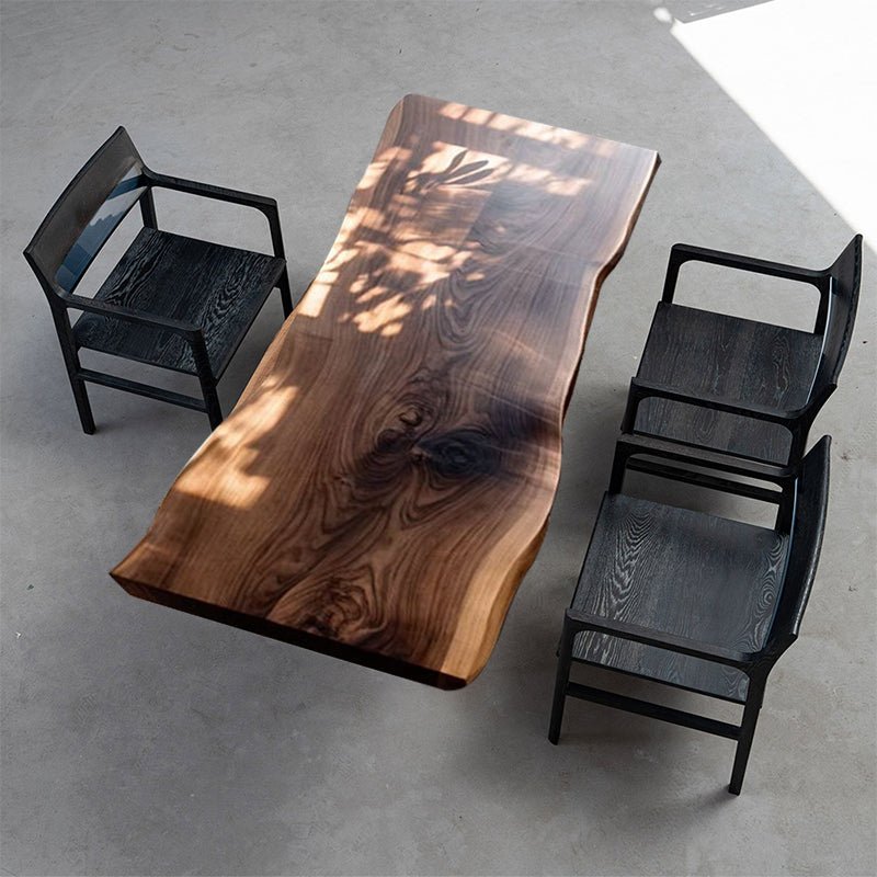 Elite Custom Live Edge Black Walnut Wood Dining Table EWT - 05 - Elitecustomtable