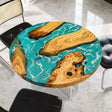 Elite Custom Olive Ocean - Inspired Epoxy Resin Round Table ECT - 116 - Elitecustomtable