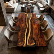 Elite Custom Walnut Dining & Conference & Office Table with Unique Pattern ECT - 90 - Elitecustomtable