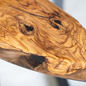 Elite Natural Fragment Design Olive Wood & Clear Epoxy Round Table ECT - 132 - Elitecustomtable