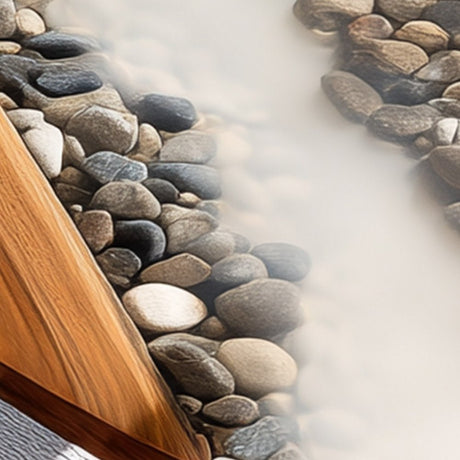 Elite Oval Black Walnut Dining Table with Stream - Stone Resin Inlay ECT - 248 - Elitecustomtable