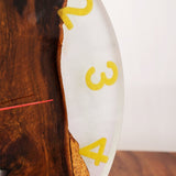 Elite Purple Resin Epoxy & Black Walnut Wood Wall Clock EWC - 15 - 16'' - Elitecustomtable