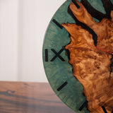 Elite Turquoise Epoxy Resin & Walnut Wood Wall Clock EWC - 04 - 16'' - Elitecustomtable