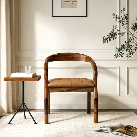 Elite Walnut Epoxy Resin Chair – ECC - 04 - Elitecustomtable