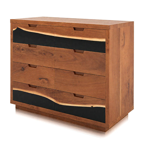 Epoxy resin dresser with 6 spacious storage drawers