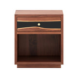 Epoxy Walnut Nightstand – Handmade Resin Wood Bedside Table ECN - 02 - Elitecustomtable