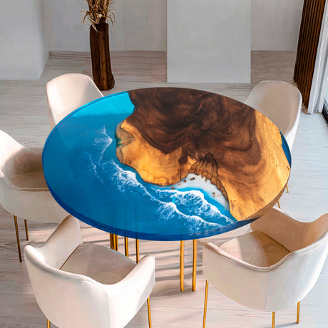 epoxy coffee table round ECT-47