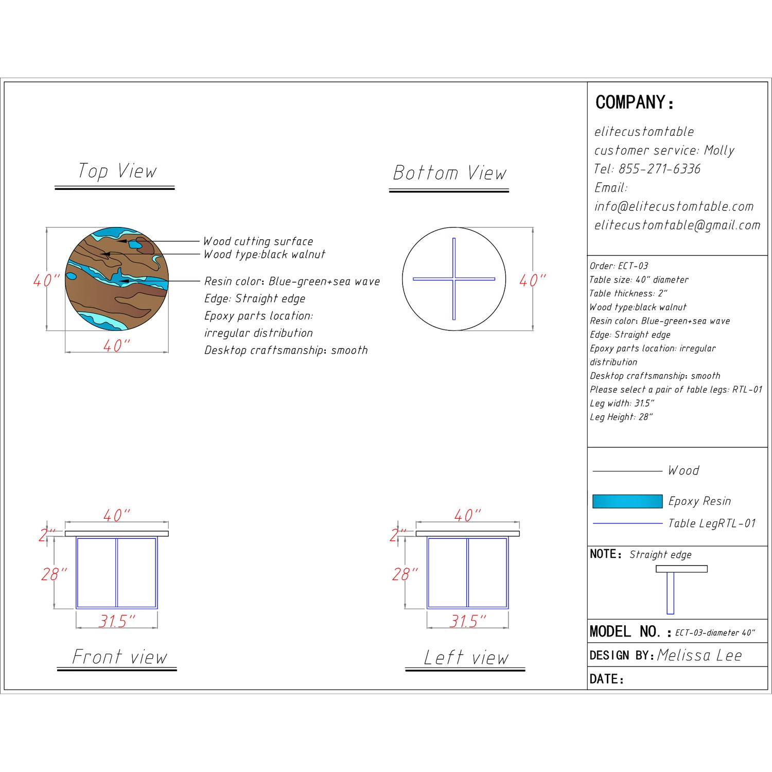 round epoxy table ideas