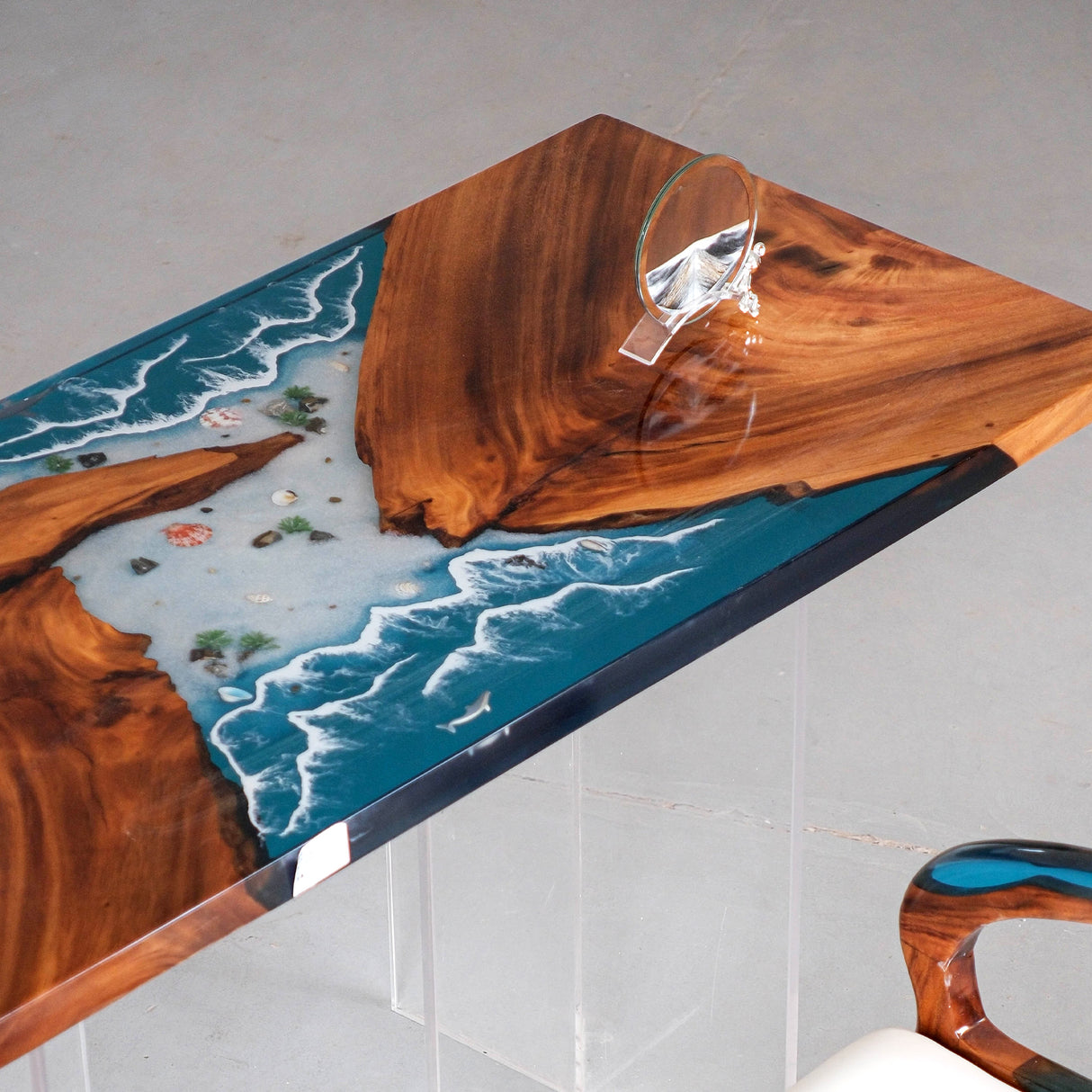 epoxy resin end table ECT-15