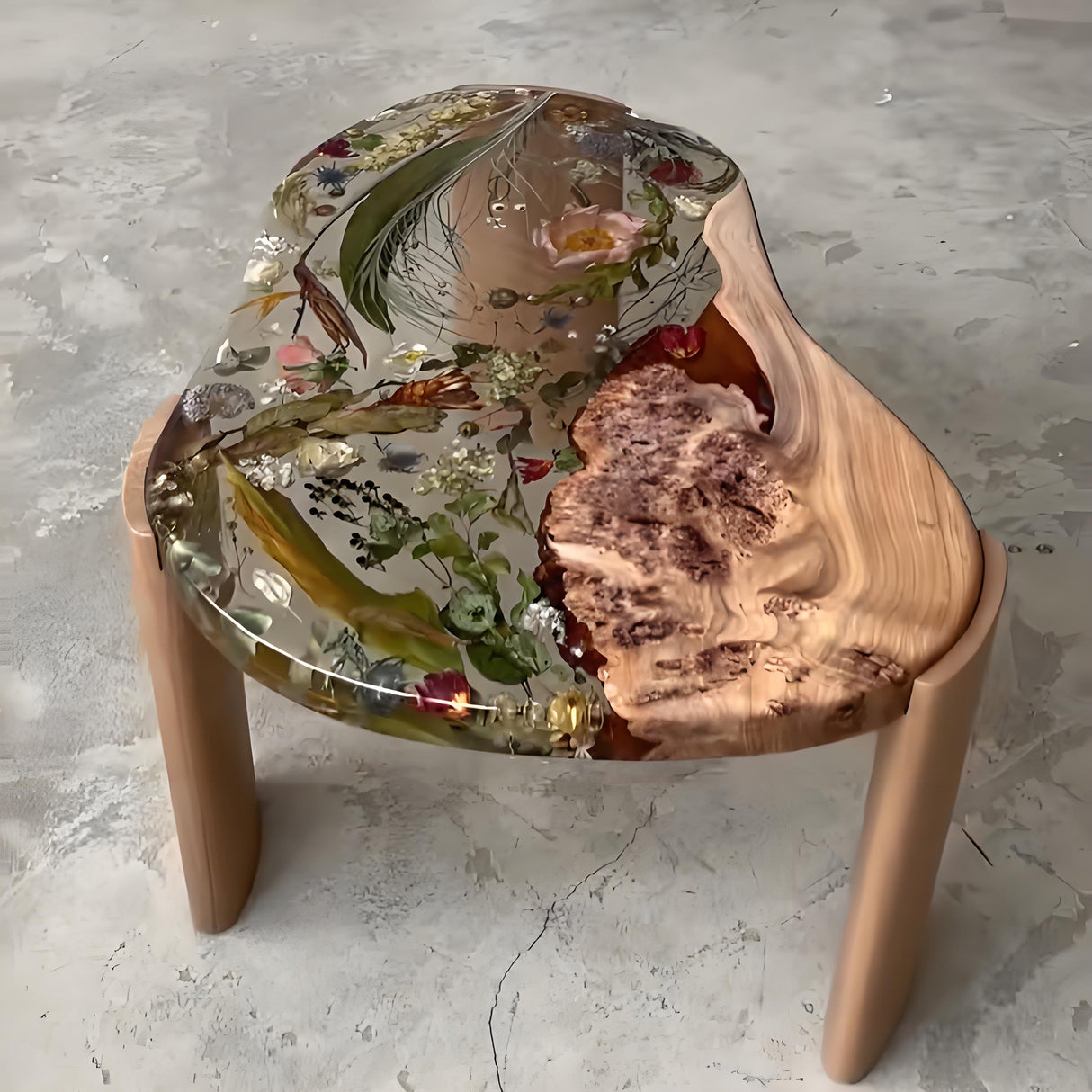 epoxy resin side table ECT-07