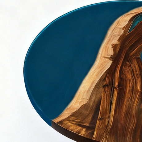 epoxy wood round table