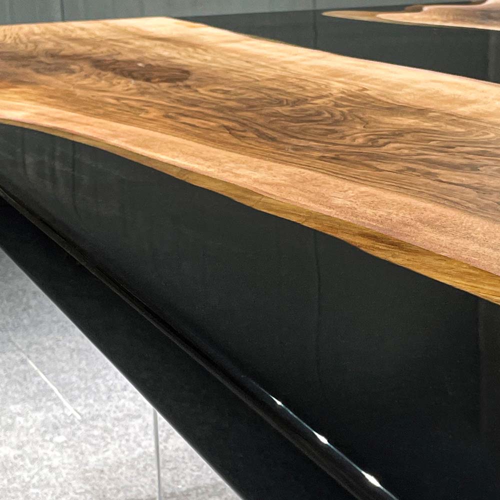 epoxy wood round table